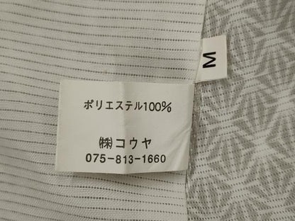 平和屋着物＊夏物　小紋　絽　麻の葉文様　洗える着物　AABK2810st