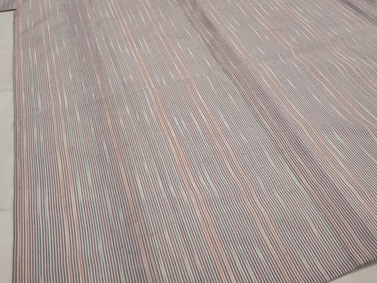 平和屋着物＊夏物　小紋　絽　竹縞　洗える着物　AABK2811st