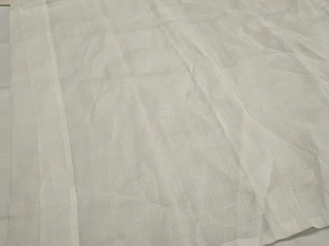 平和屋着物＊夏物　長襦袢　草葉紋紗　白色　麻　AABK2815st