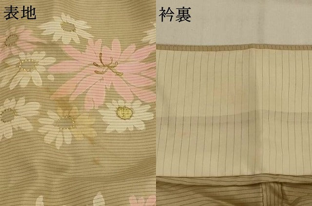 平和屋着物＊夏物　訪問着　絽　舞花文　金彩　正絹　逸品　AABK2823st