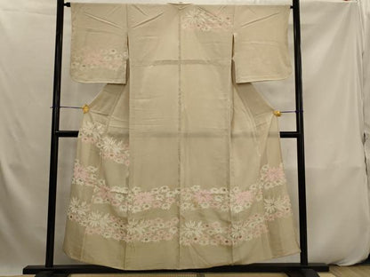 平和屋着物＊夏物　訪問着　絽　舞花文　金彩　正絹　逸品　AABK2823st