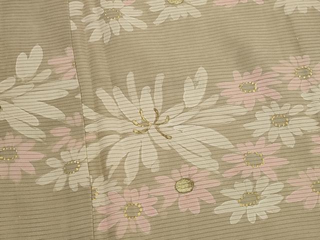平和屋着物＊夏物　訪問着　絽　舞花文　金彩　正絹　逸品　AABK2823st