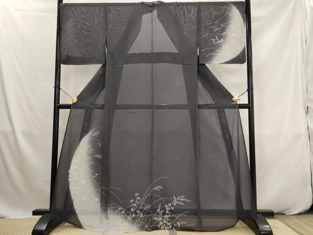 平和屋着物＊夏物　訪問着　絽　刺繍　薄　暈し染め　金糸　金彩　大丸・ますいわ屋扱い　正絹　逸品　AABK2825st