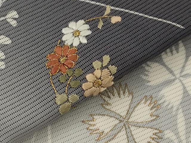 平和屋着物＊夏物　訪問着　絽　刺繍　薄　暈し染め　金糸　金彩　大丸・ますいわ屋扱い　正絹　逸品　AABK2825st