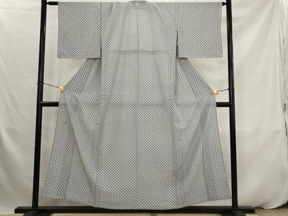 平和屋着物▽小紋　単衣　宝船尽くし　洗える着物　AABK2826st
