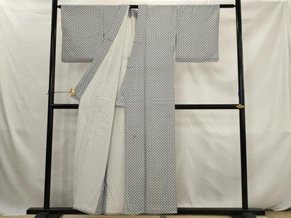 平和屋着物▽小紋　単衣　宝船尽くし　洗える着物　AABK2826st
