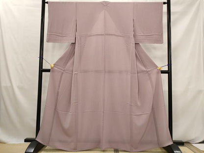 平和屋着物＊夏物　小紋　絽縮緬　霞文　正絹　逸品　AABK2831st