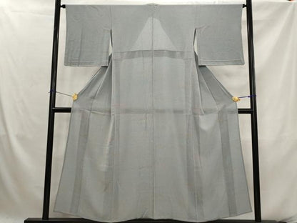 平和屋着物＊夏物　小紋　絽縮緬　霞文　正絹　逸品　AABK2833st