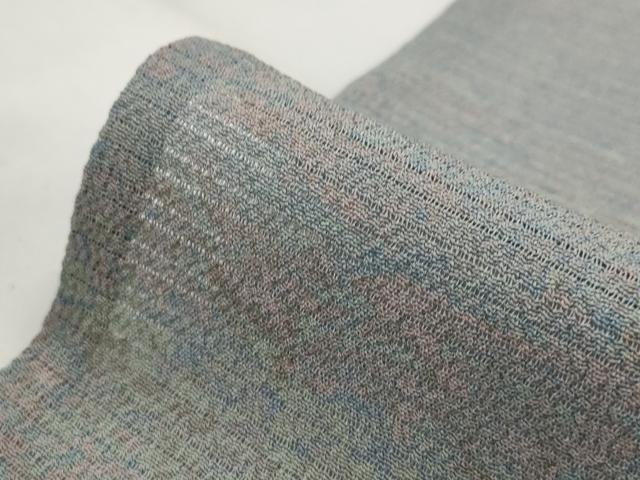 平和屋着物＊夏物　小紋　絽縮緬　霞文　正絹　逸品　AABK2833st