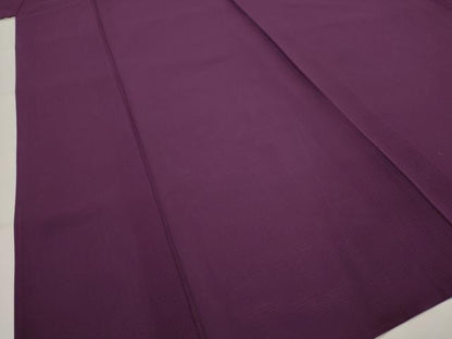 平和屋着物＊夏物　色無地　絽　紫紺色　正絹　逸品　AABK2837st
