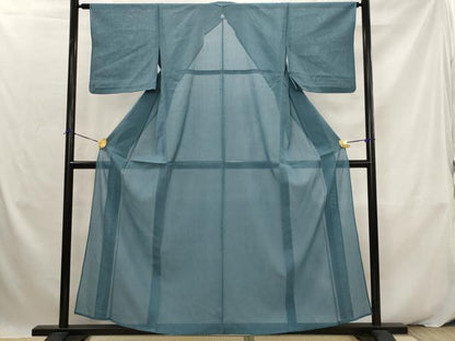 平和屋着物＊夏物　色無地　絽　熨斗目花色　正絹　逸品　AABK2840st