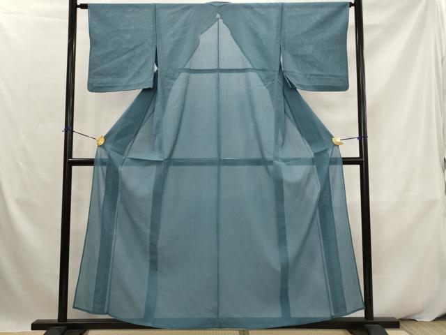 平和屋着物＊夏物　色無地　絽　熨斗目花色　正絹　逸品　AABK2840st