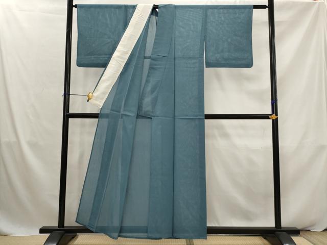 平和屋着物＊夏物　色無地　絽　熨斗目花色　正絹　逸品　AABK2840st