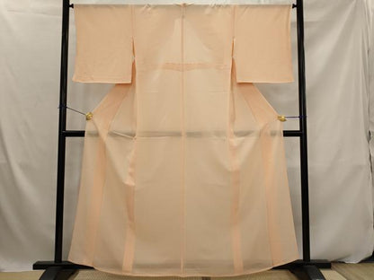 平和屋着物＊夏物　色無地　絽　一斤染色　正絹　逸品　AABK2842st