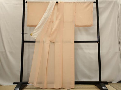 平和屋着物＊夏物　色無地　絽　一斤染色　正絹　逸品　AABK2842st