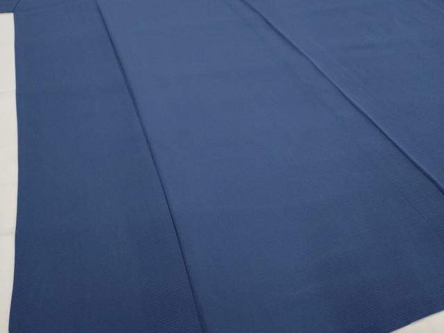 平和屋着物＊夏物　色無地　絽　濃藍色　正絹　逸品　AABK2843st