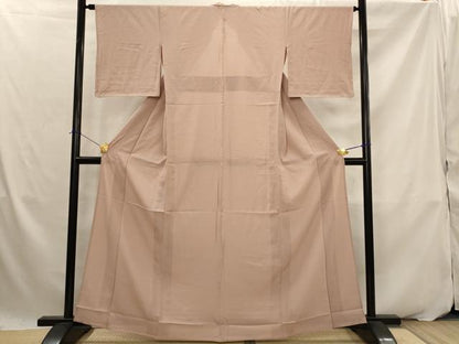 平和屋着物＊夏物　色無地　絽　鴇浅葱色　正絹　逸品　AABK2844st