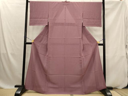 平和屋着物＊夏物　色無地　絽　浅蘇芳色　正絹　逸品　未使用　AABK2848st