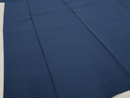 平和屋着物＊夏物　色無地　絽　留紺色　正絹　逸品　AABK2849st