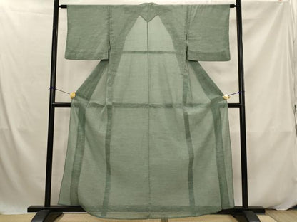 平和屋着物＊夏物　小紋　紗　霞文　洗える着物　AABK2854st
