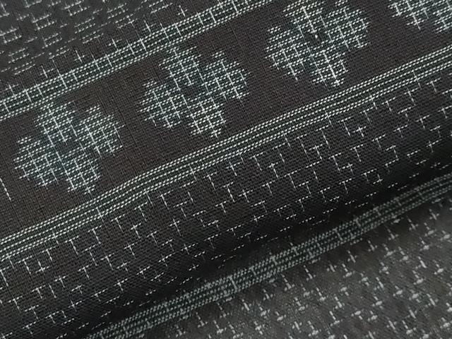 平和屋着物＊夏物　本場大島紬　夏大島　エ霞文　正絹　逸品　AABK2857st