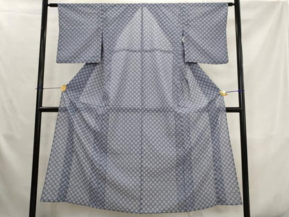 平和屋着物＊夏物　小紋　絽　花尽くし　洗える着物　AABK2867st