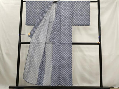平和屋着物＊夏物　小紋　絽　花尽くし　洗える着物　AABK2867st