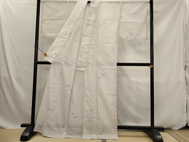 平和屋着物＊夏物　小紋　絽　毬　洗える着物　AABK2880st