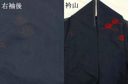 平和屋着物＊夏物　小紋　絽　芝花文　正絹　逸品　AABK2886st