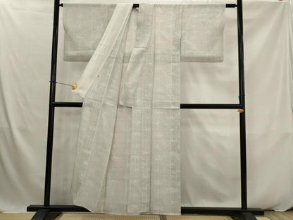 平和屋着物＊夏物　本場大島紬　夏大島　笹竹文　ゑり善扱い　正絹　逸品　AABK2887st