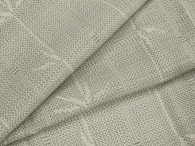 平和屋着物＊夏物　本場大島紬　夏大島　笹竹文　ゑり善扱い　正絹　逸品　AABK2887st