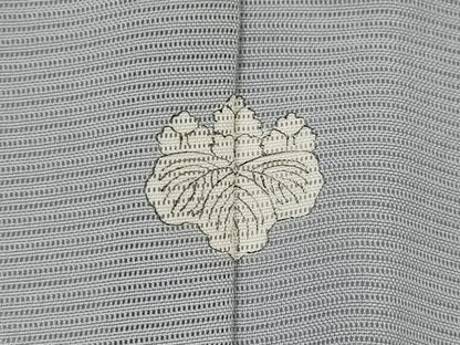平和屋着物＊夏物　訪問着　絽　流水草花文　暈し染め　銀彩　正絹　逸品　AABK2889st