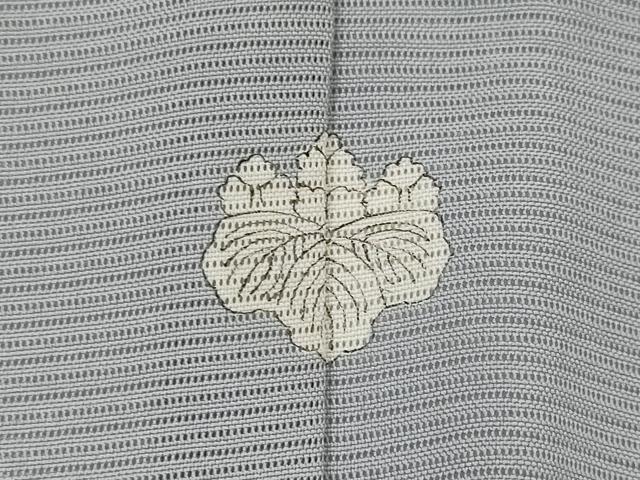 平和屋着物＊夏物　訪問着　絽　流水草花文　暈し染め　銀彩　正絹　逸品　AABK2889st