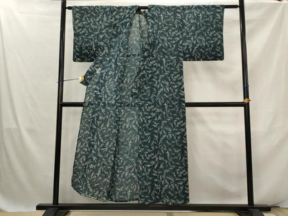 平和屋着物＊夏物　上布　笹の葉尽くし　麻　逸品　AABK2892st
