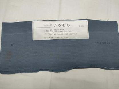 平和屋着物＊夏物　色無地　絽　御召御納戸色　反端付き　正絹　逸品　未使用　AABK2898st