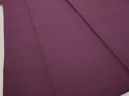 平和屋着物＊夏物　色無地　絽　暗紅色　正絹　逸品　AABK2900st