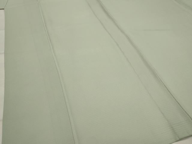 平和屋着物＊夏物　色無地　絽　青磁鼠色　正絹　逸品　AABK2901st