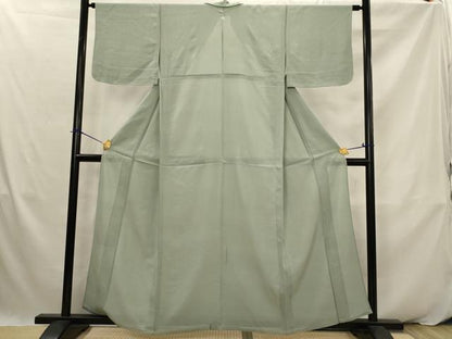 平和屋着物＊夏物　色無地　絽　千草色　正絹　逸品　AABK2902st