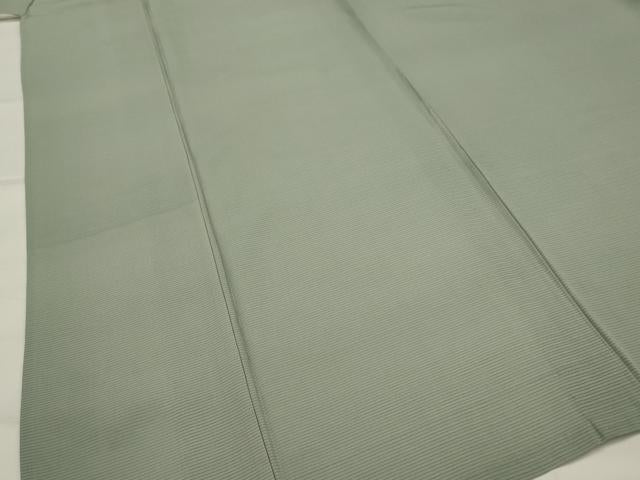 平和屋着物＊夏物　色無地　絽　千草色　正絹　逸品　AABK2902st