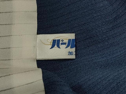平和屋着物＊夏物　色無地　絽縮緬　作家物　深縹色　正絹　逸品　AABK2903st