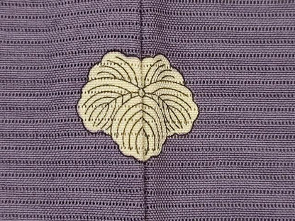 平和屋着物＊夏物　色無地　絽　濃鼠色　反端付き　正絹　逸品　AABK2907st