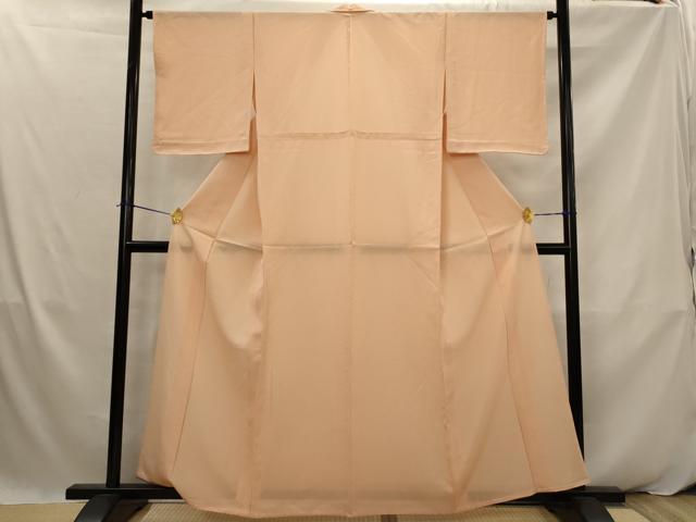 平和屋着物＊夏物　色無地　絽　赤香色　正絹　逸品　未使用　AABK2908st