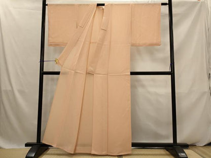 平和屋着物＊夏物　色無地　絽　赤香色　正絹　逸品　未使用　AABK2908st