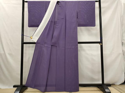 平和屋着物＊夏物　色無地　絽　江戸紫色　正絹　逸品　未使用　AABK2910st