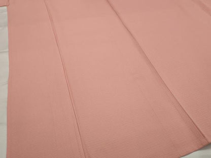平和屋着物＊夏物　本加賀友禅作家　成竹登茂男監修　色無地　絽　甚三紅色　正絹　逸品　AABK2911st