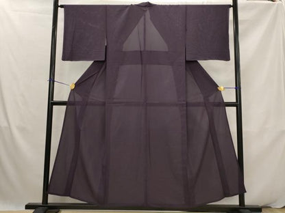 平和屋着物＊夏物　色無地　絽　黒紅色　正絹　逸品　未使用　AABK2912st