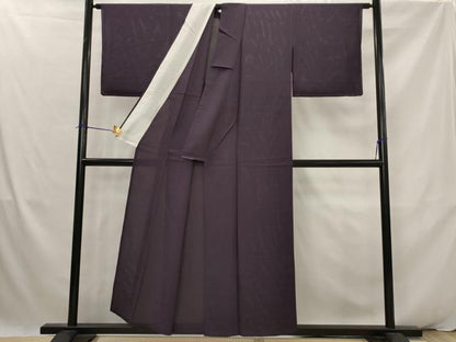 平和屋着物＊夏物　色無地　絽　黒紅色　正絹　逸品　未使用　AABK2912st