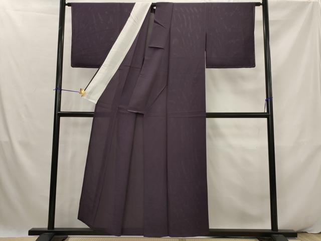 平和屋着物＊夏物　色無地　絽　黒紅色　正絹　逸品　未使用　AABK2912st