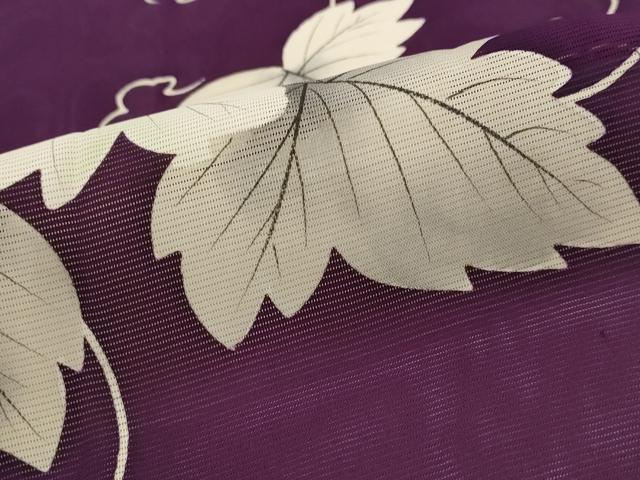 平和屋着物＊夏物　訪問着　絽　手描き　蔦の葉文　正絹　逸品　AABK2913st