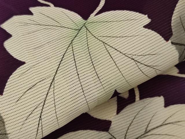 平和屋着物＊夏物　訪問着　絽　手描き　蔦の葉文　正絹　逸品　AABK2913st